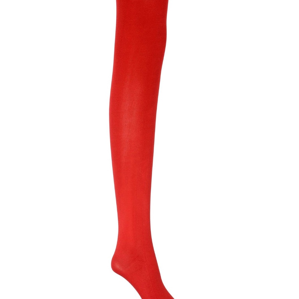 Italian Luxury Brand Vibrant Red Stockings